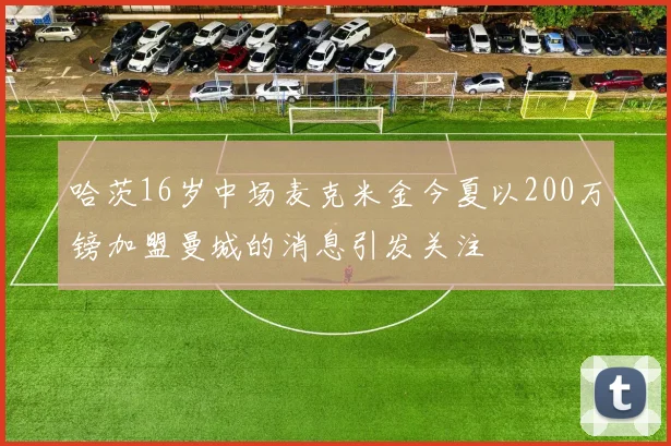 哈茨16岁中场麦克米金今夏以200万镑加盟曼城的消息引发关注